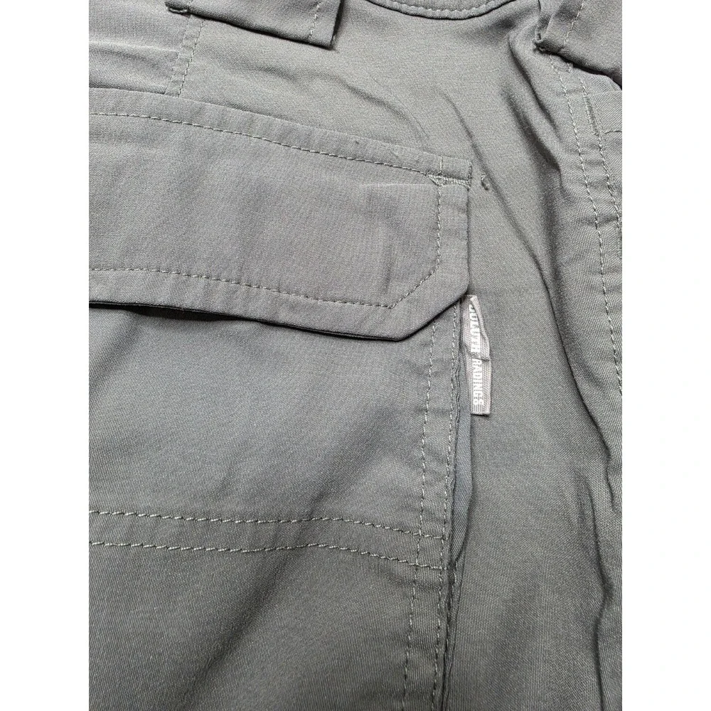 Duluth Trading Co Flex Dry On The Fly 5 pocket Pants Mens 46 x 30 Gray Relax Fit